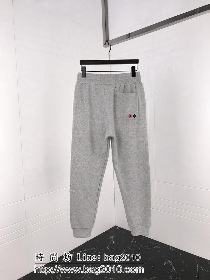 MONCLER蒙口 X Fragment 18SS蒙口藤原浩 閃電限定 Backstag螺紋棉男款衛褲 ydi1828